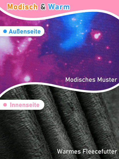 Ruisita 2 Pack Girls Winter Leggings Warm Thick Fleece Lined Leggings for Kids Ankle Length Printed Stretch Pants