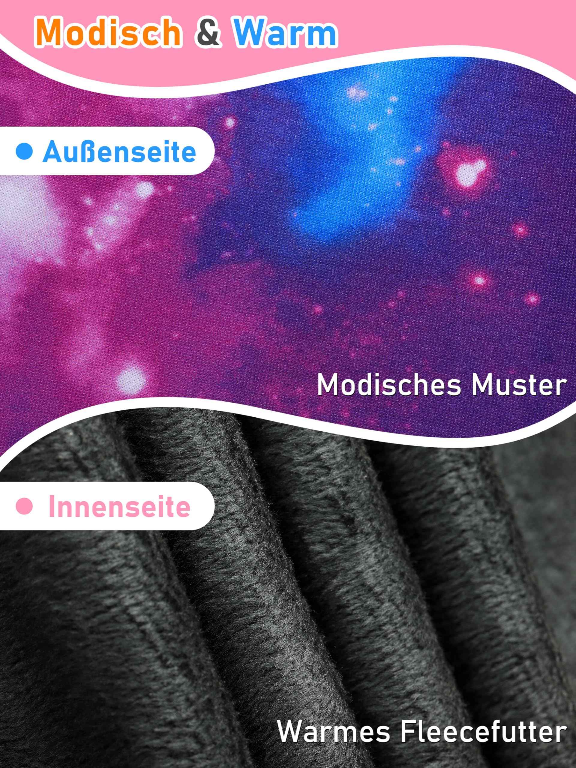 Ruisita 2 Pack Girls Winter Leggings Warm Thick Fleece Lined Leggings for Kids Ankle Length Printed Stretch Pants