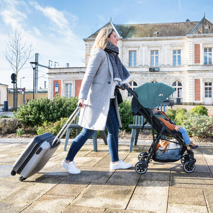 Bebeconfort Buggy Teeny 3D Ultra Compact Folding Pushchair with Matching Carry Bag Ideal for Travel or the City Can be Used from Approx. 6 Months to 4 Years Tinted Grey