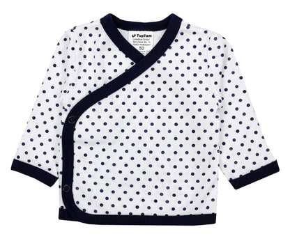 TupTam Baby Mädchen Langarm Wickelshirt Baumwolle 5er Set