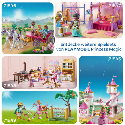 PLAYMOBIL | Princess Magic | Prinzessinnenschloss mit Königspaar | Prinzessinnen Spielzeug | Schloss Spielset | Märchen Spielzeug für Kinder ab 4 Jahren | 71845
