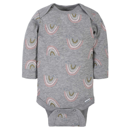 Mädchen 6er-Pack Langarm-Strampler Bodys Baby und Kleinkind T-Shirt Set (6er Pack)