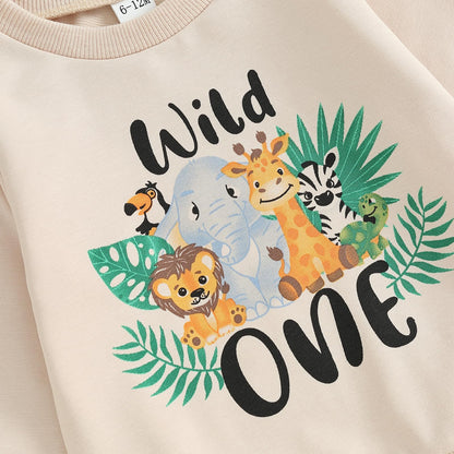 1. Jahr Geburtstag Outfit Baby Junge Kleidung Set Langarm Sweatshirt und Hose Kleidung Sets für Jungen