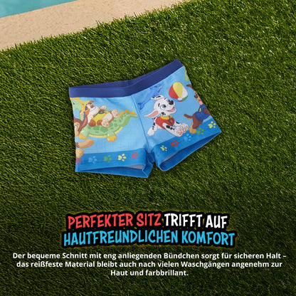 United Labels Paw Patrol Badehose für Jungen, Blau, Badeshorts Kinder, Schwimmhose