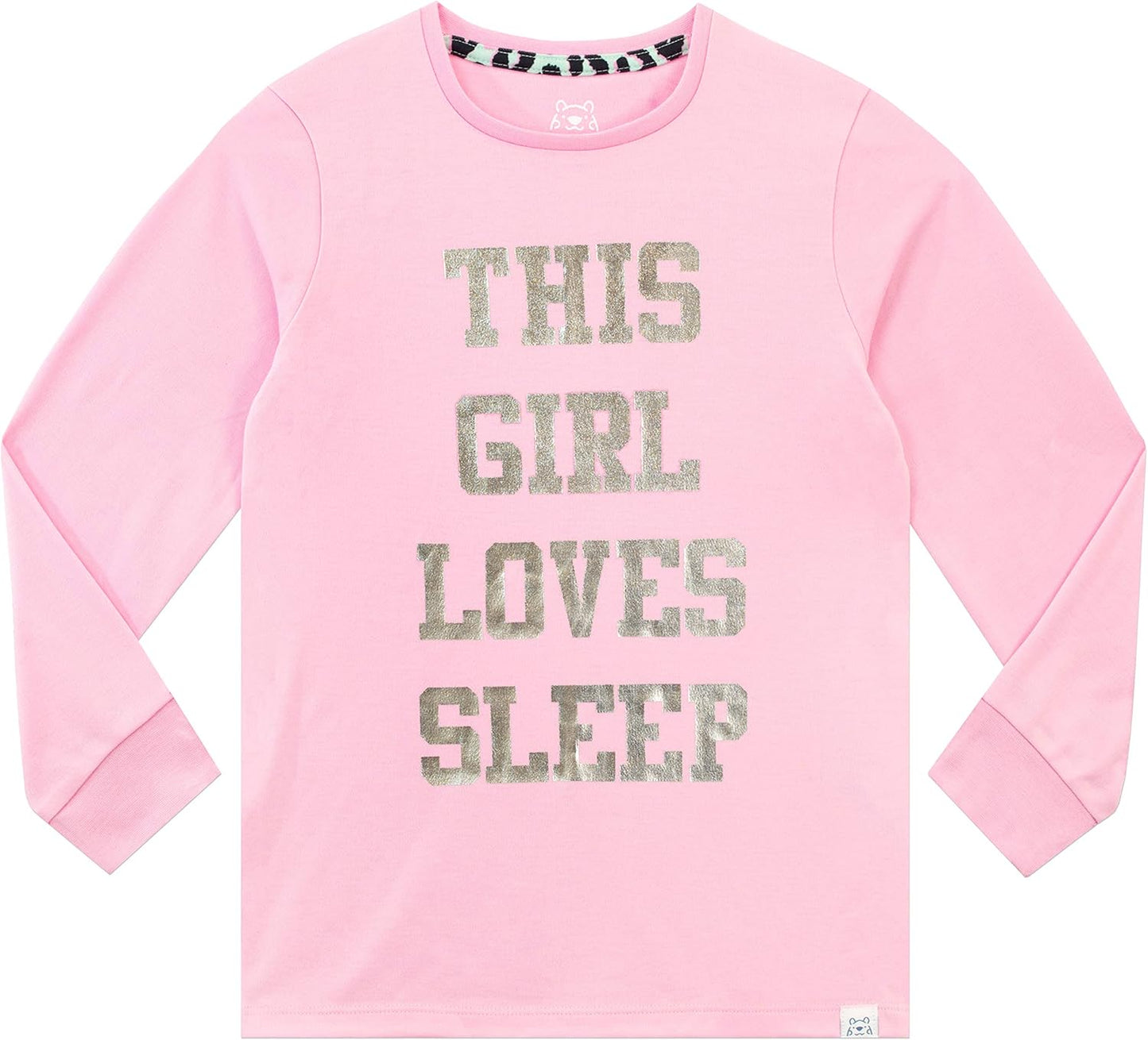 Harry Bear Schlafanzug Mit Sleep Aufdruck | Pyjamas Für Mädchen | Kinderpyjamas | Pyjamas Mädchen