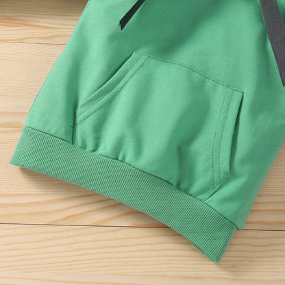 Zweiteiliges Herbst-Outfit für Kinder, Mädchen, 2-teilig, mit Kapuze, einfarbig, Sweatsuit-Set, Kleinkinder, Ausgehen, Western-Trainingsanzug, Jogginganzug, Jogginganzug, Jogginganzug, gemütliches