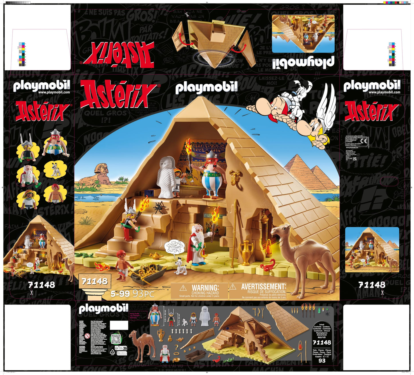 PLAYMOBIL Asterix 71542 Roman Camp, Exciting Conquest of the Camp by the Gauls, Includes Magic Potion for More Body Strength, Detailed Toy for Children from 5 Years
