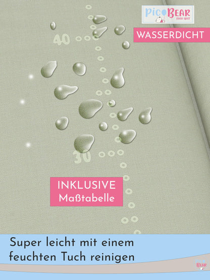 pic Bear Wickelauflage - hochwertige OEKO-TEX Wickeltischauflage - pflegeleichte Wickelunterlage - Auflage Wickelkommode - 85 x 72 cm - Sealife