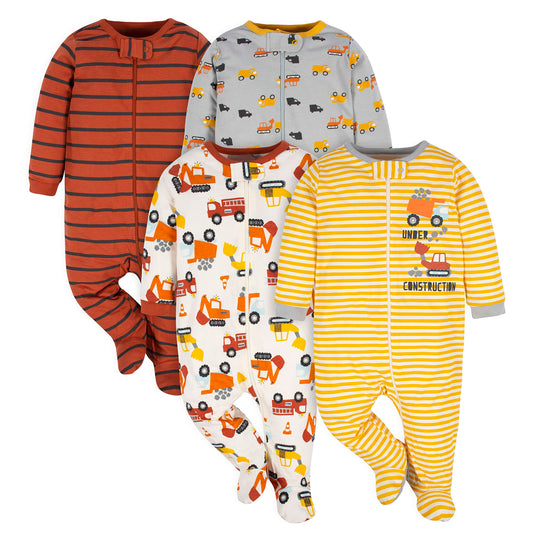 Gerber Baby Jungen Sleep ‚N Play Socken Baby und Kleinkind Schläfer 4er Pack