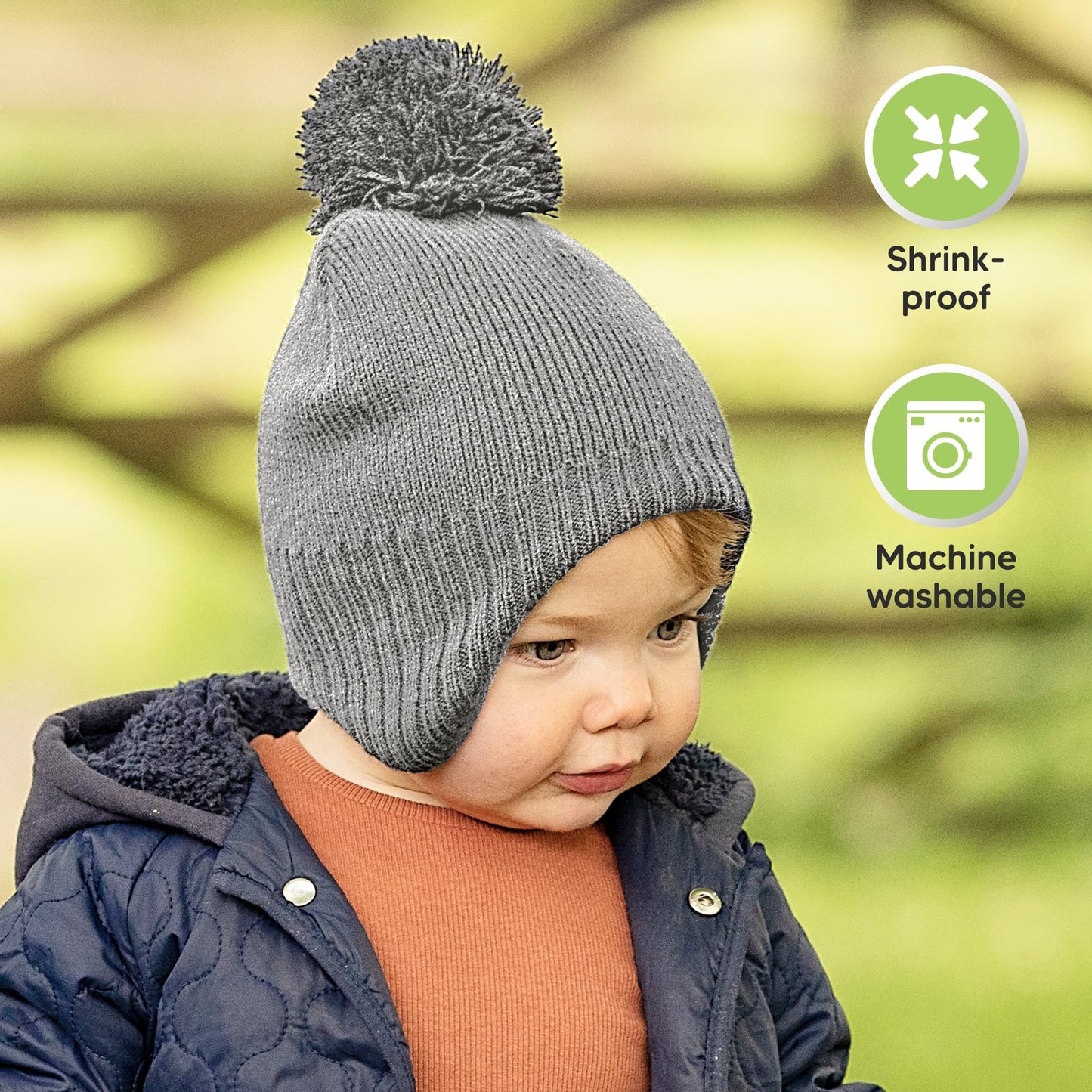 Baby Hat, Baby Hats for Baby Boys, Girls - Baby Winter Hat, Baby Hats, Newborn Hat, Baby Boy Hat, Baby Girl Hats, Toddler Boys Hat, Newborn Hats, Infant Hat (Navy) 