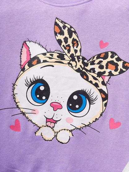 Unicorn Outfits for Little Girls 2 Pieces Ruffle Sleeve Sweatshirt + Leggings Autumn Leopard Clothing Sets 2-10 Years Old