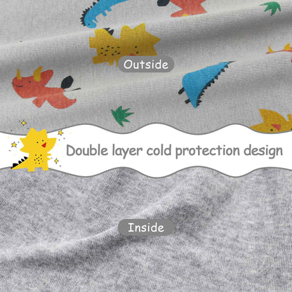 Kinder Beanie Mütze & Loop Schal Set, 95% Baumwolle Mütze Schal Set Mädchen Jungen 2-8 Jahren, Schlauchschal Warme Wintermütze Strickmützen für Herbst Winter Frühling