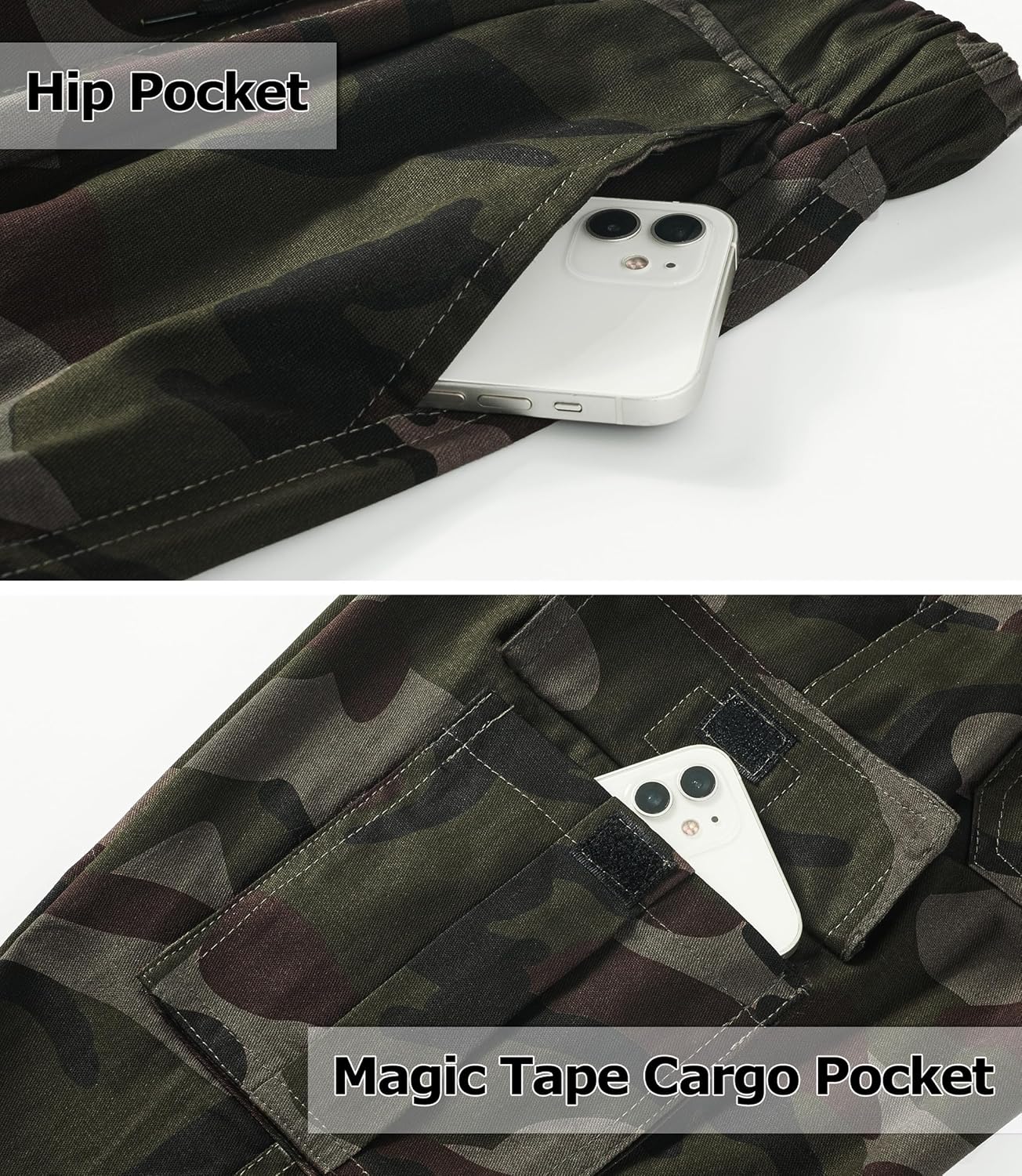 LAUSONS Pants for Boys Cargo Pants Children's Pants Cargo Jogging Pants Leisure Pants with Elastic Band 