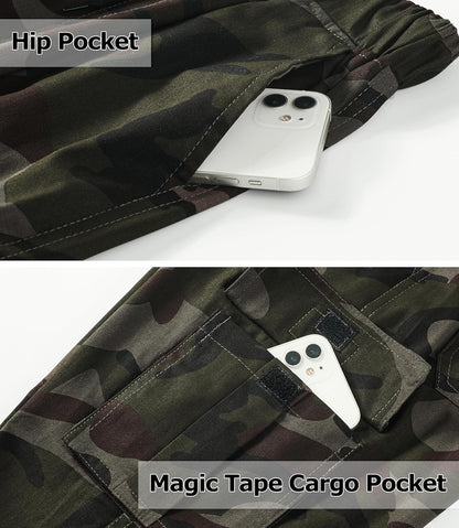 LAUSONS Pants for Boys Cargo Pants Children's Pants Cargo Jogging Pants Leisure Pants with Elastic Band 