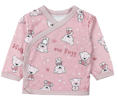 TupTam Baby Mädchen Langarm Wickelshirt Baumwolle 5er Set