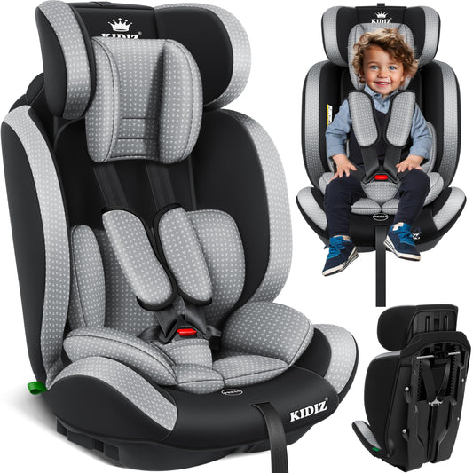 KIDIZ® Autokindersitz Triangle Premium Kindersitz Kinderautositz | Autositz Sitzschale | 9 kg - 36 kg 1-12 Jahre | Gruppe 1/2/3 | universal | zugelassen nach ECE R129/03 | mit Isofix - Meloni2
