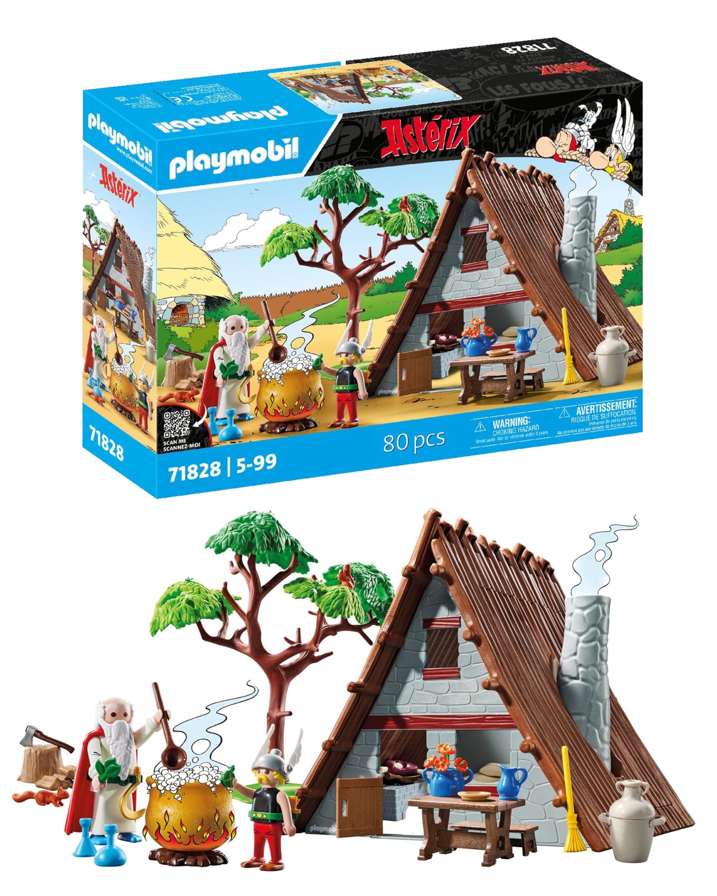 PLAYMOBIL Asterix 71542 Roman Camp, Exciting Conquest of the Camp by the Gauls, Includes Magic Potion for More Body Strength, Detailed Toy for Children from 5 Years