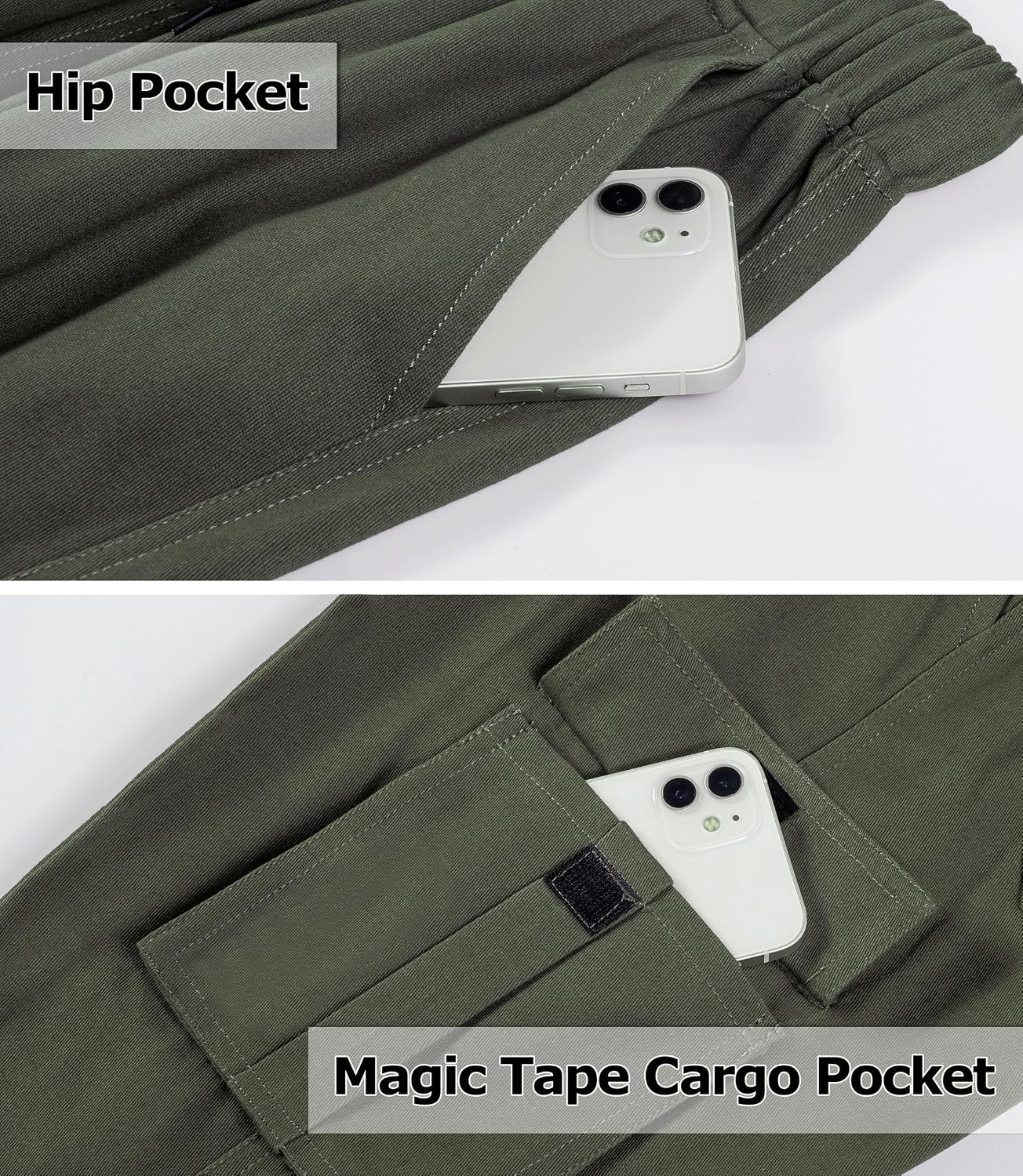 LAUSONS Pants for Boys Cargo Pants Children's Pants Cargo Jogging Pants Leisure Pants with Elastic Band 