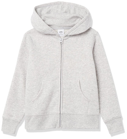 Essentials Girls' Fleece Zip-Up Hoodie 