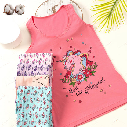 LOREZA ® 5 Mädchen Baumwolle Unterhemden Tank Top Kinder - Gr. 92-170