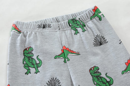 Kinder Jungen Pyjamas Langarm Baumwolle Winter Pyjama Set Feuerwehrauto Dinosaurier Bagger Traktor Zug Zweiteilige Nachtwäsche 1-7 Jahre 92 98 104 110 116 122