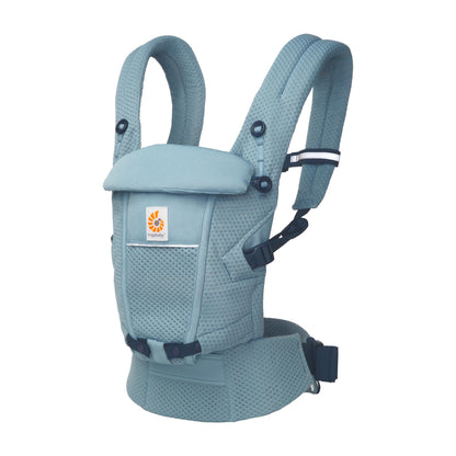 Ergobaby Adapt Babytrage für Neugeborene ab Geburt, 3-Positionen SoftFlex Mesh Ergonomische Babybauchtrage Rückentrage Baby-Tragetasche, Natural Beige, 1 Einheit