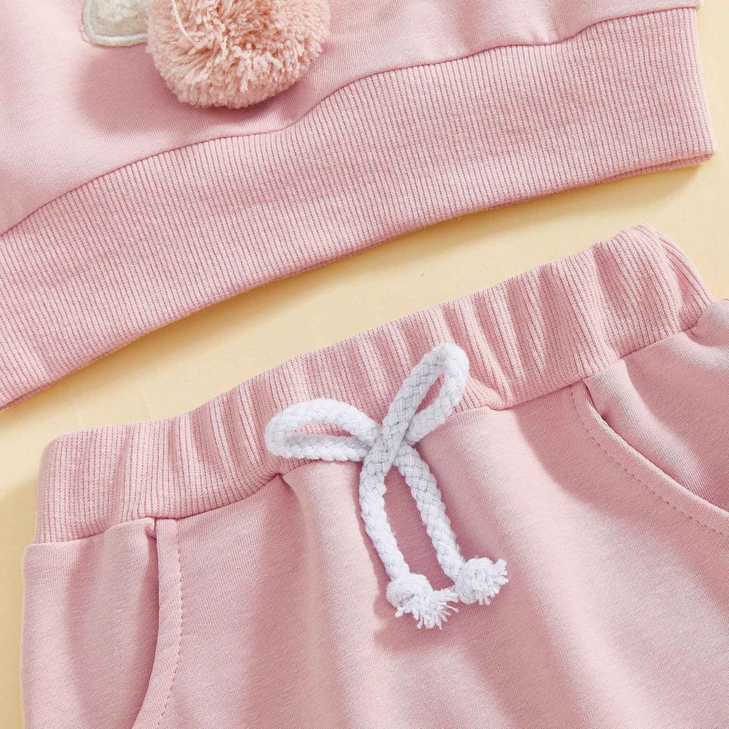 Geagodelia Baby Jungen Mädchen Ostern Outfit Kleidung Osterhase Babykleidung Set Sweatshirt Langarmshirt + Hose Neugeborene Kleinkinder Weiche Babyset My First Easter