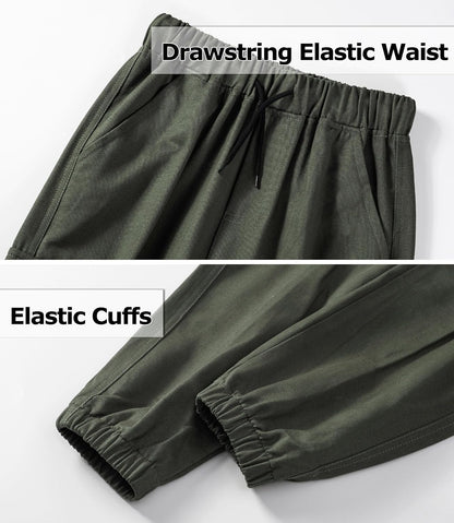 LAUSONS Pants for Boys Cargo Pants Children's Pants Cargo Jogging Pants Leisure Pants with Elastic Band 