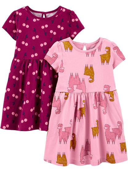 Simple Joys by Carter's Baby Girls' Casual Dress (Pack of 2)