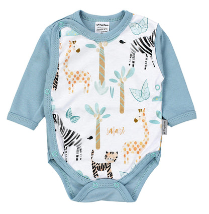 TupTam Baby Kleidung Set Jungen Langarm Bekleidung Neugeborene Füßlingen Hose Body Strampler Mütze 5 tlg