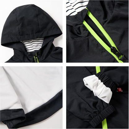 Volunboy Baby Kapuzen Jackets, Jungen Langarm Winddicht Mantel Cartoon Aufdruck Jacken