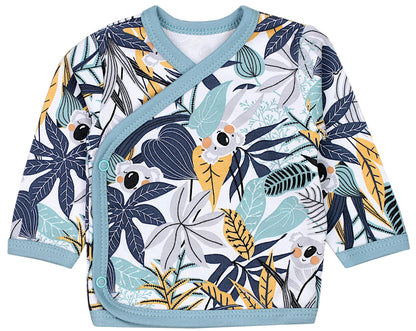 TupTam Baby Jungen Langarm Wickelshirt Baumwolle 5er Set