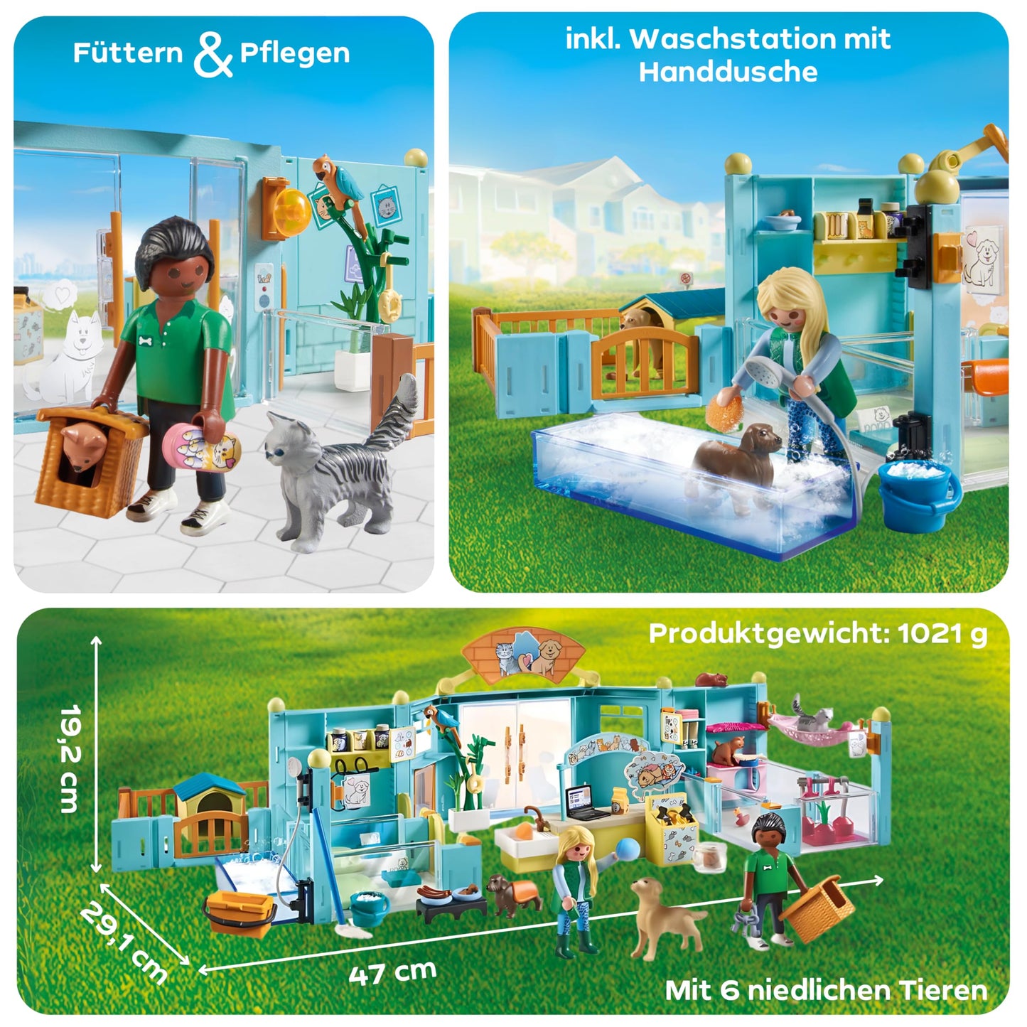 PLAYMOBIL Cat Café Cat Toy Child Animal Figure Set Toy for Children from 4 Years 71744