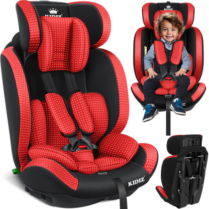 KIDIZ® Autokindersitz Triangle Premium Kindersitz Kinderautositz | Autositz Sitzschale | 9 kg - 36 kg 1-12 Jahre | Gruppe 1/2/3 | universal | zugelassen nach ECE R129/03 | mit Isofix - Meloni2