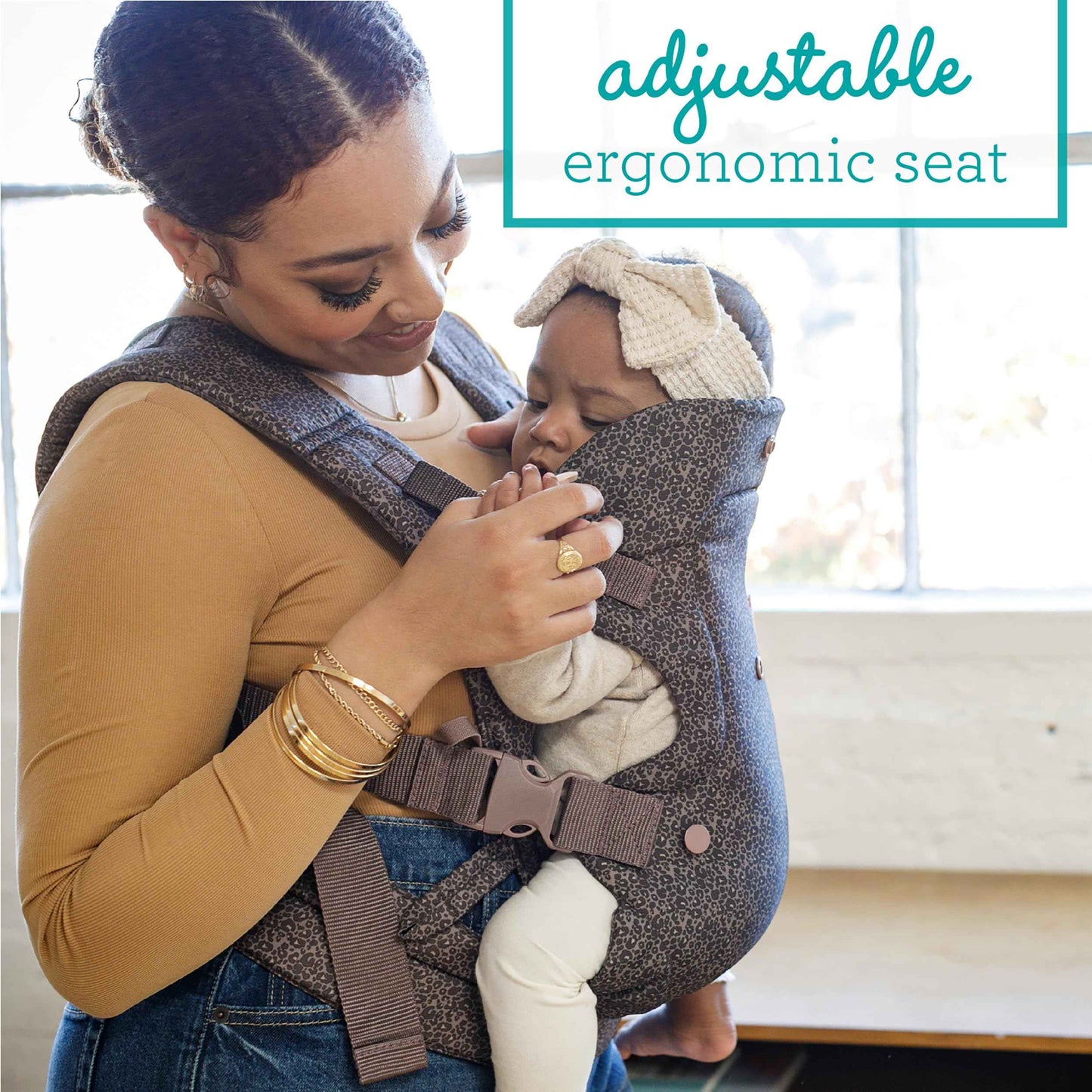 Infantino Flip Advanced 4-in-1 Babytrage, Ergonomisch, Umwandelbar, mit Blickrichtung Nach Innen und Außen, Vorne und Hinten Tragbar für Neugeborene bis Kleinkinder von 3,6-14,5 kg, Grau