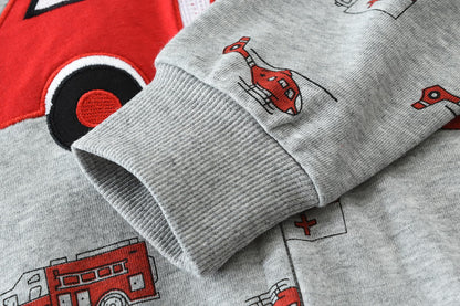 CM-Kid Hoodie Boys Hoodie Zipper Sweat Jacket Long Sleeve Children Cotton Hooded Jacket Warm Tops Size 92-122 
