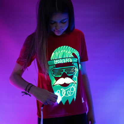 Illuminated Apparel Leuchtet Im Dunkeln Interaktives Leucht-T-Shirt