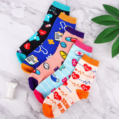 Socken 35-38 Pferd Mädchen Geschenk Knie Socken Baumwolle Socken