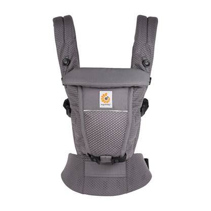 Ergobaby Adapt Babytrage für Neugeborene ab Geburt, 3-Positionen SoftFlex Mesh Ergonomische Babybauchtrage Rückentrage Baby-Tragetasche, Natural Beige, 1 Einheit