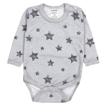 TupTam Baby Body Langarm – Weicher Body Baby 5er Pack aus Baumwolle, Unifarben, OEKO-TEX Zertifiziert