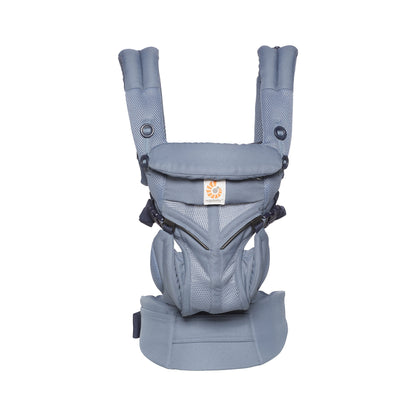 Ergobaby Babytrage, Omni 360 Cool Air Mesh mit 4 Positionen für Neugeborene bis Kleinkinder (0-4 Jahre), ergonomische Kindertrage und Rucksack, Mitternachtsblau