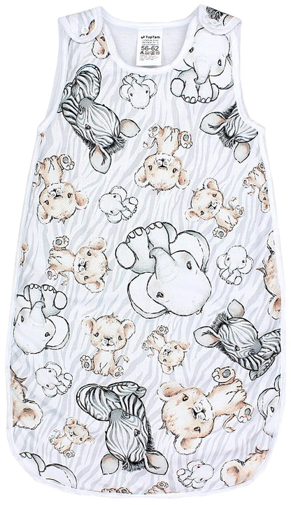 TupTam Baby Sleeping Bag 2.5 Tog - Oeko-Tex All-Year Sleeping Bag Children with Side Zip, Sleeveless