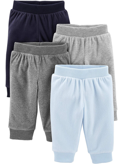 Simple Joys by Carter’s Unisex-Babyhosen 4er-Pack Fleecehosen