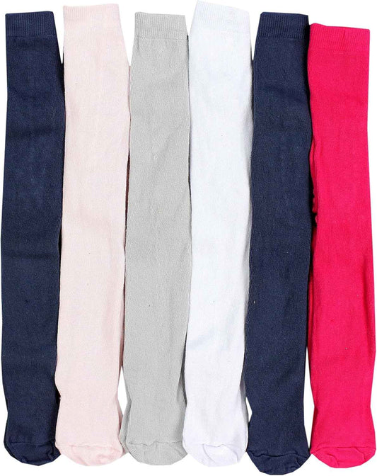 TupTam, Girls' Knitted Tights, Colourful Pattern, Pack of 6