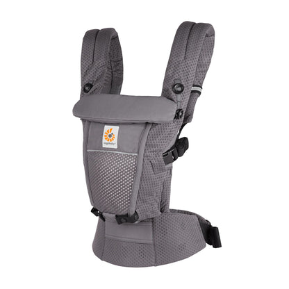 Ergobaby Adapt Babytrage für Neugeborene ab Geburt, 3-Positionen SoftFlex Mesh Ergonomische Babybauchtrage Rückentrage Baby-Tragetasche, Natural Beige, 1 Einheit