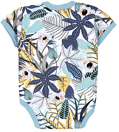 TupTam Baby Body Kurzarm Jungen – Wickelbody Kurzarm aus Baumwolle im 5er Set – OEKO-TEX Zertifiziert