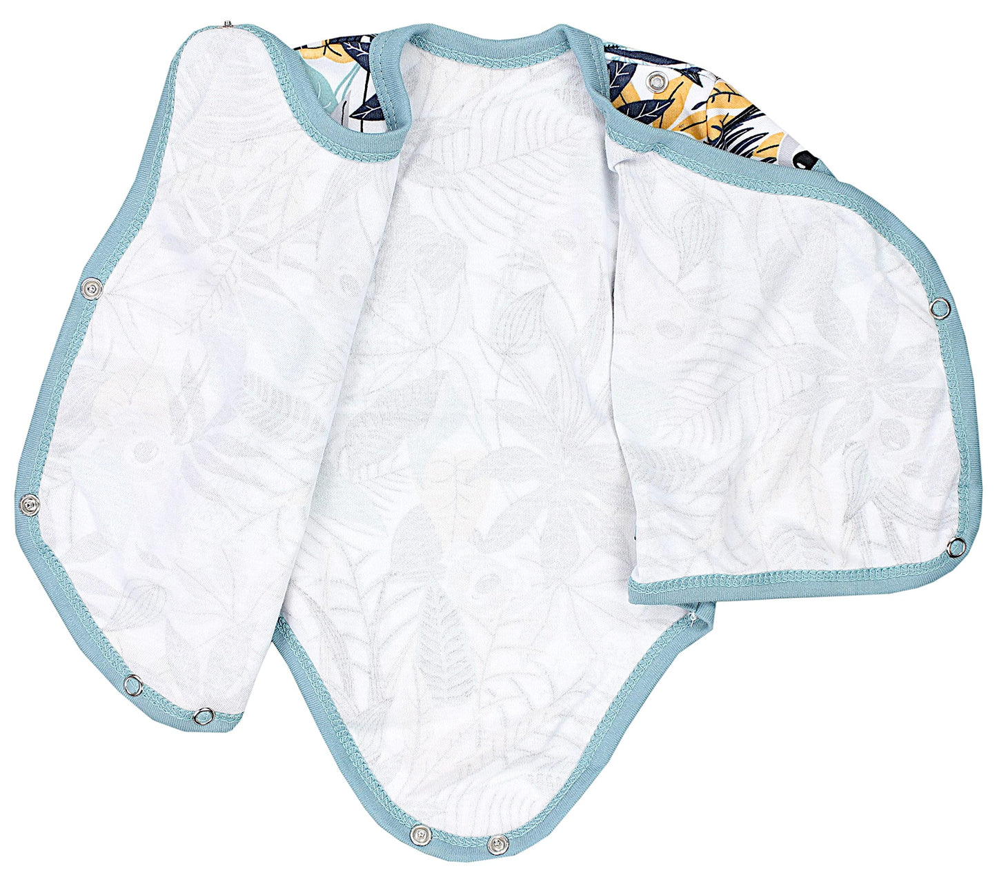 TupTam Baby Body Kurzarm Jungen – Wickelbody Kurzarm aus Baumwolle im 5er Set – OEKO-TEX Zertifiziert