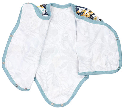 TupTam Baby Body Kurzarm Jungen – Wickelbody Kurzarm aus Baumwolle im 5er Set – OEKO-TEX Zertifiziert