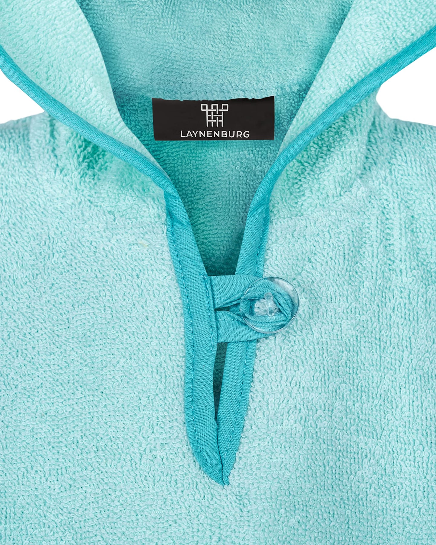 LAYNENBURG Premium Badeponcho Kinder mit Kapuze - 100% Baumwolle - OEKO TEX - Baby Jungen Mädchen Handtuch Poncho Frottee