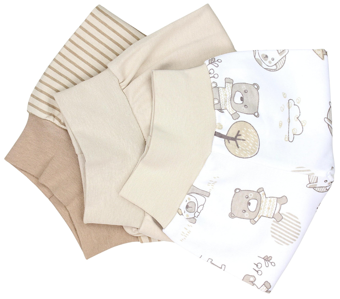 TupTam Pumphose Baby Jungen mit Fuß 3er Pack – Weiche Baby Hose aus Baumwolle mit Komfortbund